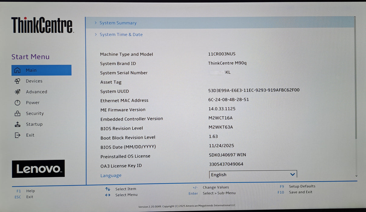 Lenovo ThinkCentre M90q | Intel Core i7-10700, 16GB DDR4, 256GB NVMe, Wi-Fi