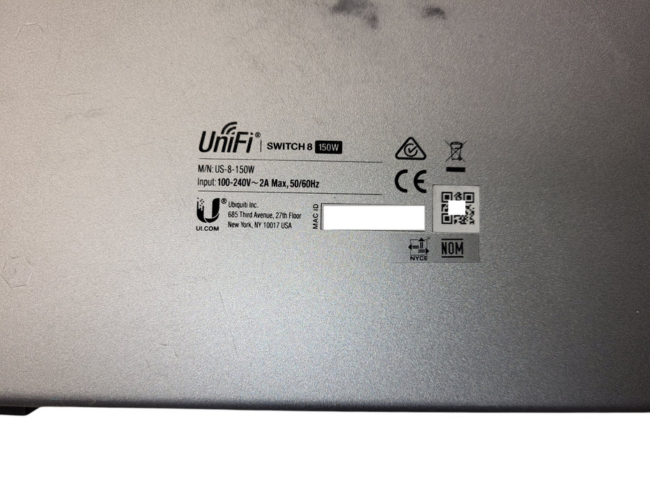 Ubiquiti UniFi US-8-150W 8-Port Managed PoE Gigabit Switch
