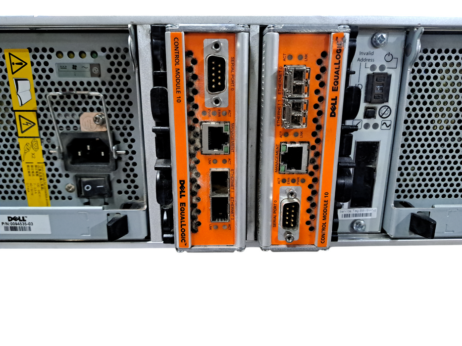 Dell Equallogic PS6010 16 Bay 3.5" Storage Array w/ 2x Control Module 10 READ