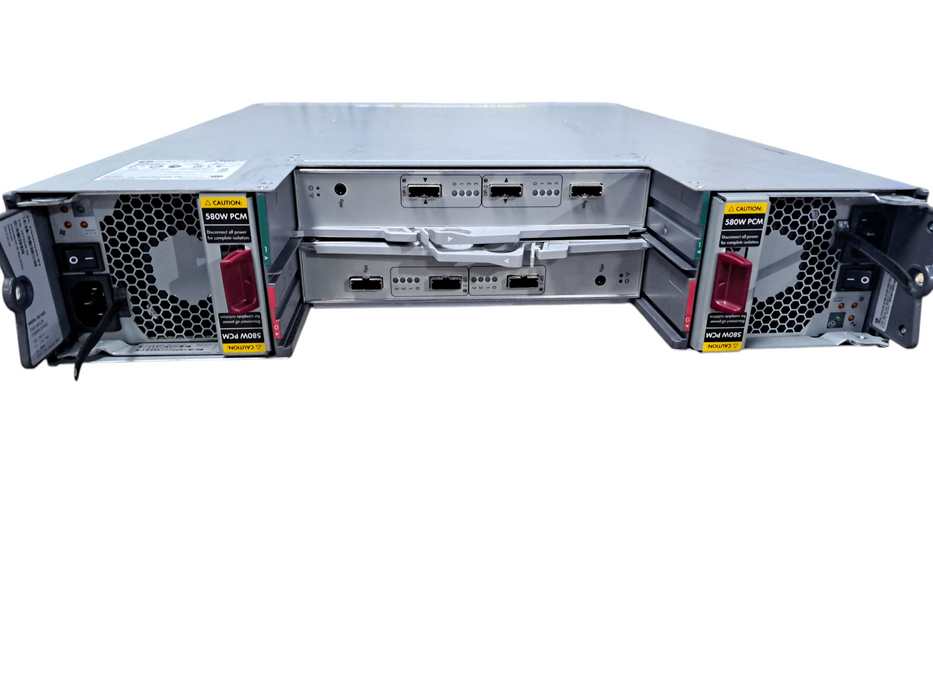 HP M6710 QR490-63012 SAN Storage Array w/ 2x QR491-04400 HPE 3Par SAS I/O Module