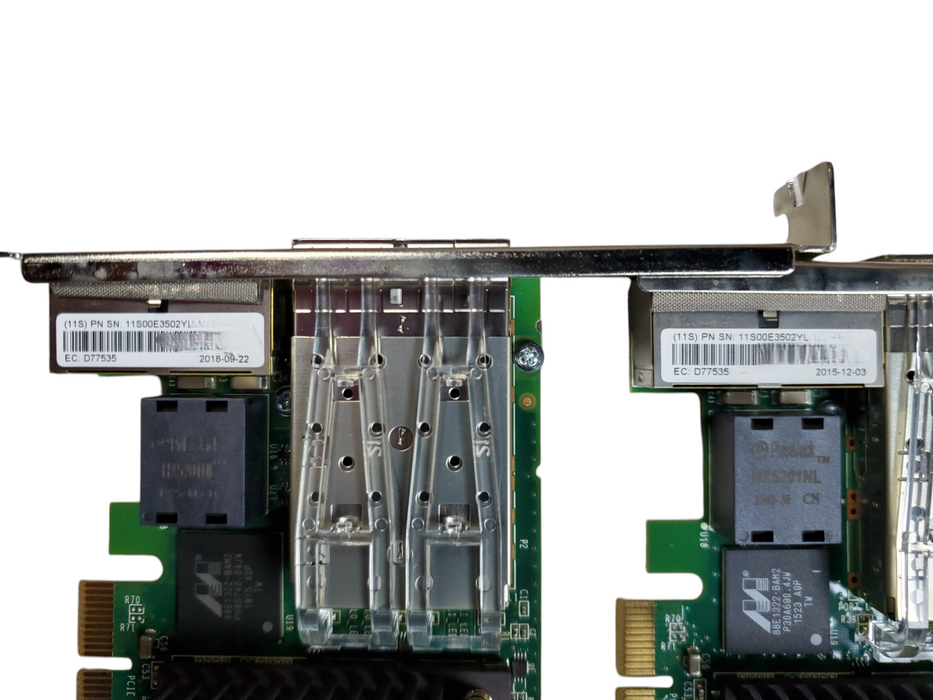 Lot 2x IBM Emulex P006932-42 4-Port PCIe Ethernet Adapter