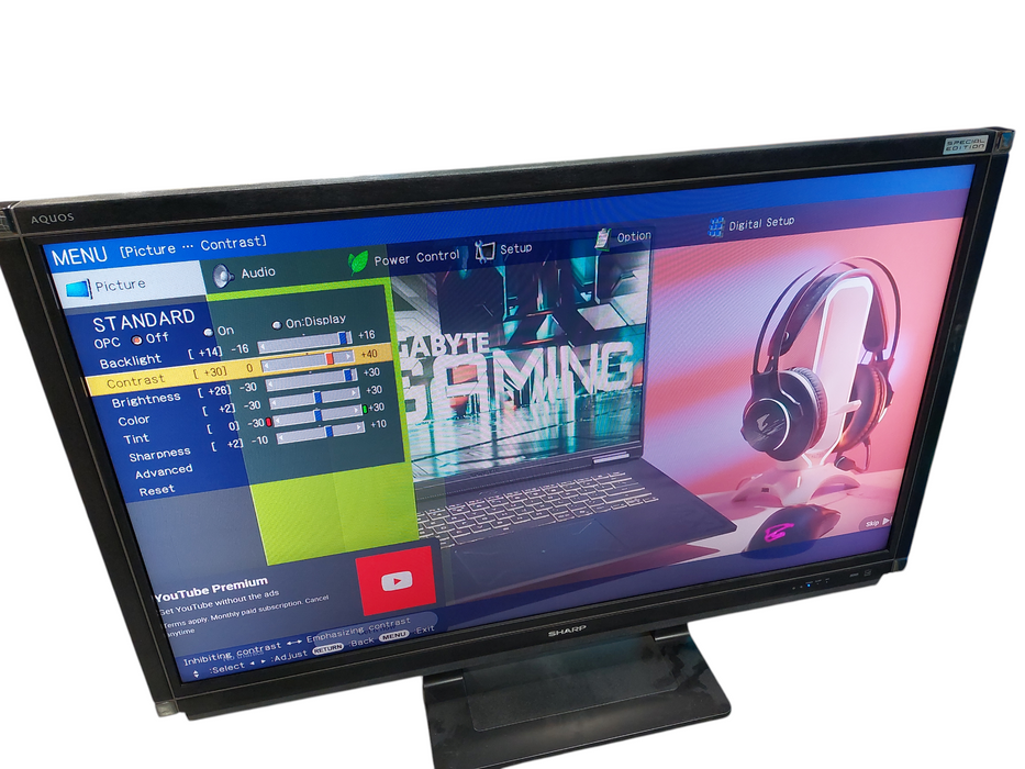 Sharp 52" Aquos Special Edition Liquid Crystal Tv Model: LC-52SE94U