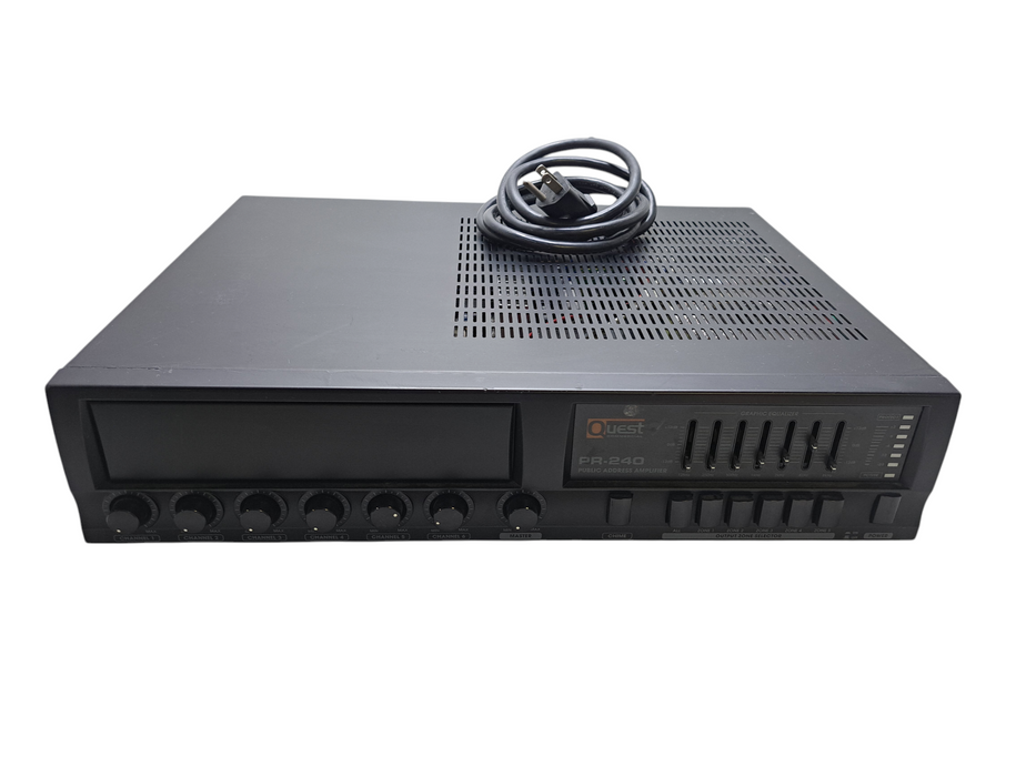 Quest Commercial PR-240 Public Address Amplifier *READ*