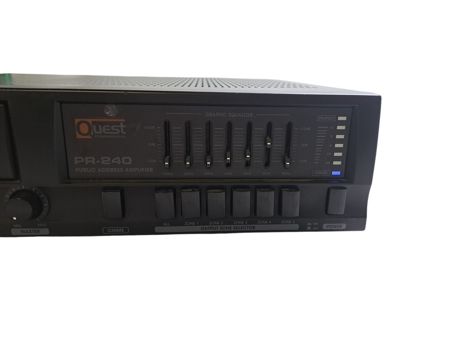 Quest Commercial PR-240 Public Address Amplifier *READ*