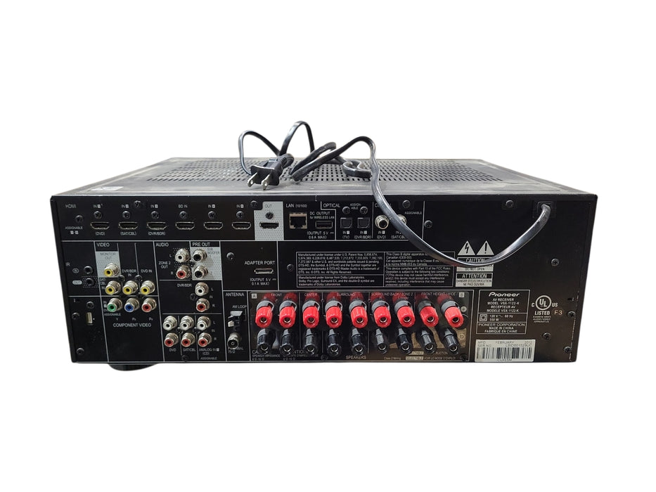 Pioneer VSX-1122-K Home Theater Surround Stereo Receiver, No Remote