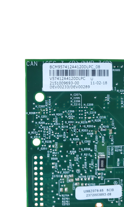 Dell 0YR0VV BCM957412 Dual-Port 10GB Network Card - Low Profile