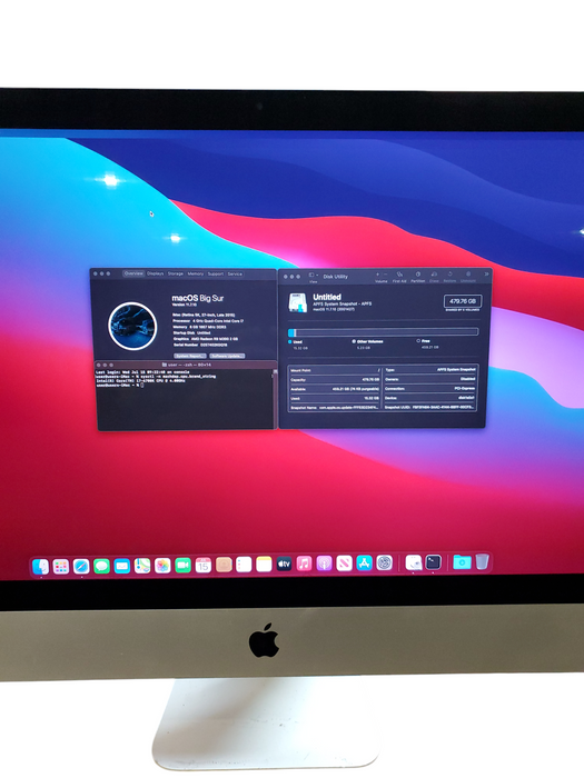 Apple iMac Retina 5K 27" Late 2015 i7-6700K @ 4 GHz 8GB RAM 500GB HDD ASIS