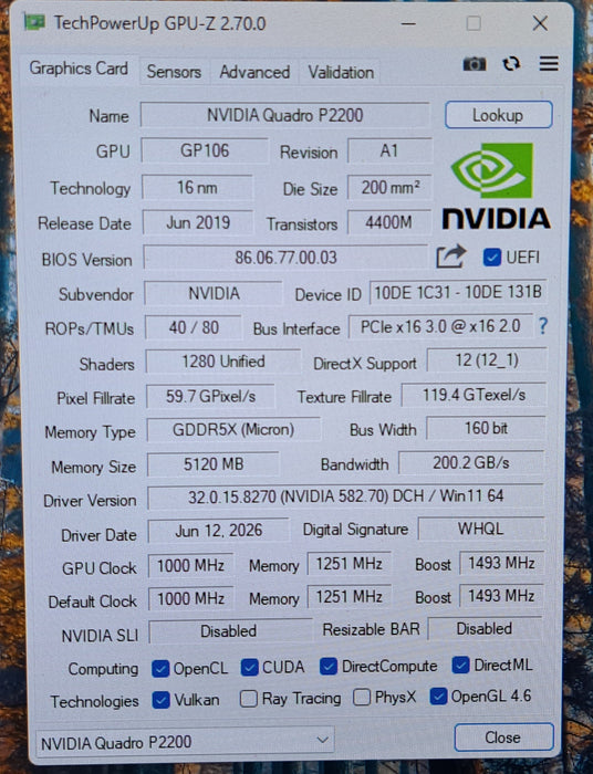 PNY NVIDIA Quadro P2200 5GB GDDR5X Graphics Card | 4x DisplayPort
