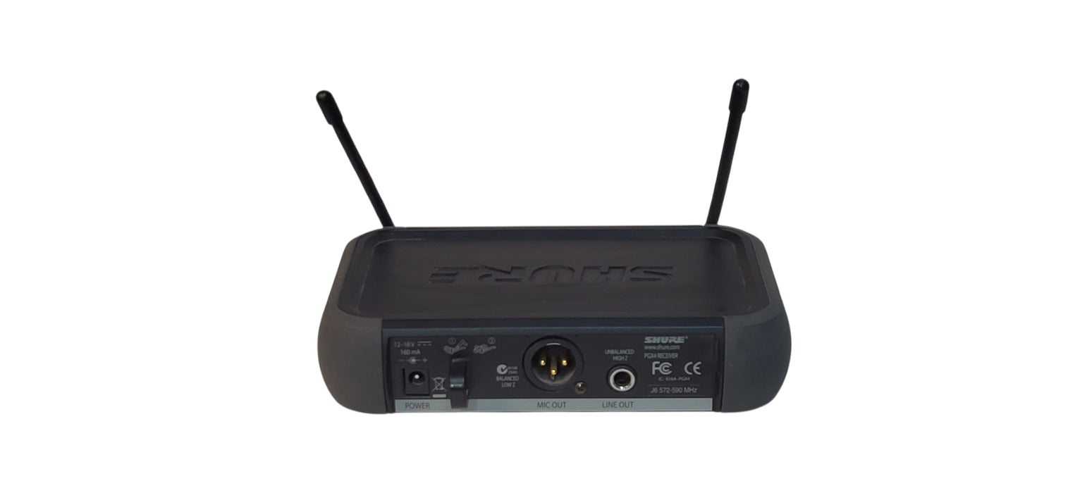 Shure PGX4 Wireless Receiver J6 572-590 MHz W/AC