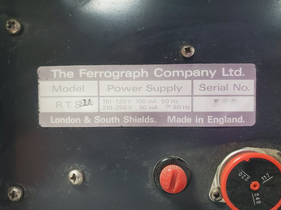 Ferrorgraph Recorder Test Set - RTS1A *READ*
