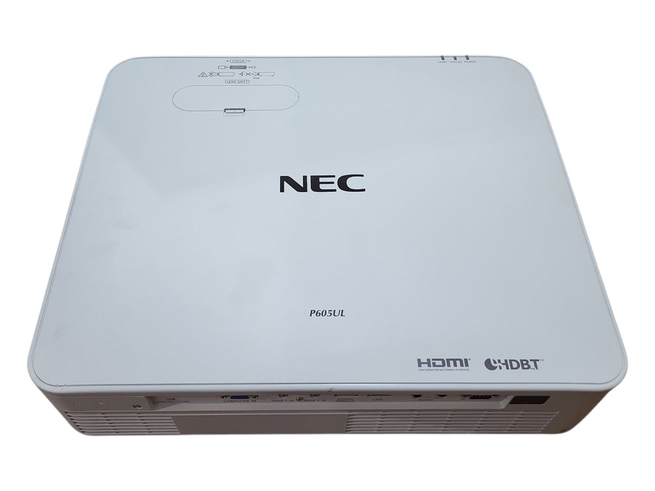 NEC NP-P605UL WUXGA Laser 3LCD Projector 6000 Lumens 11880Hours, No Remote