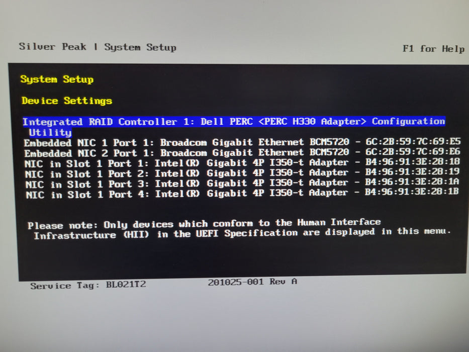 Dell PE R330 1x Xeon E3-1270v5 3.60GHz, 16GB PERC H330 8x 2.5" Bays 2x PSU, READ