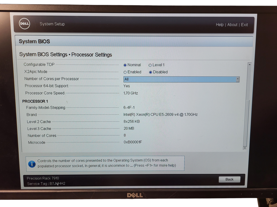 Dell Precision Rack 7910 2.5" E5-2609 v4 16GB DDR4 PERC H330 Mini 1100W PSU READ