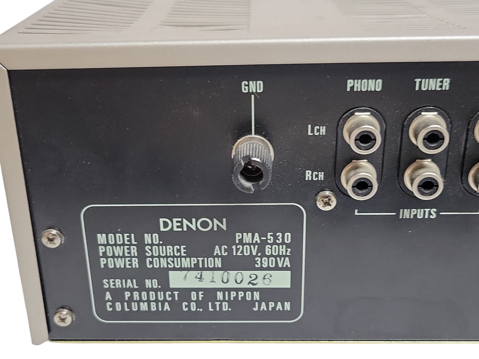 Denon Precision audio component / Pre-main amplifier PMA-530, No Remote, READ