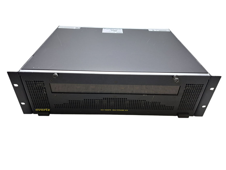 EVERTZ 7800FR MultiFrame Chassis w/ 5x 7736CEM-A4 1x7700FC 2x 7767RGBT 1x 7700FC