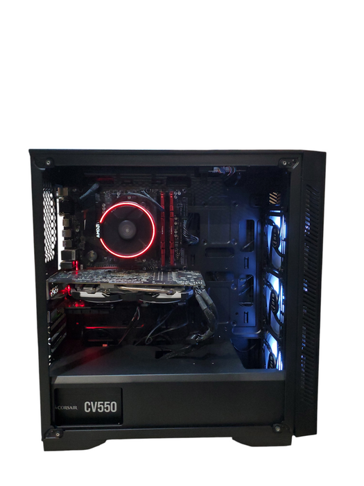 Custom PC Ryzen 7 1700 8-Core 3GHz 8GB RAM No-HDD/SSD RADEON RX 580 ARMOUR 8GB