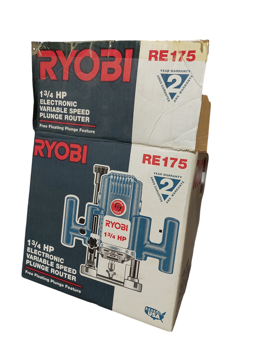Ryobi 1 3/4 Electronic Variable Speed Plunge Router RE 175