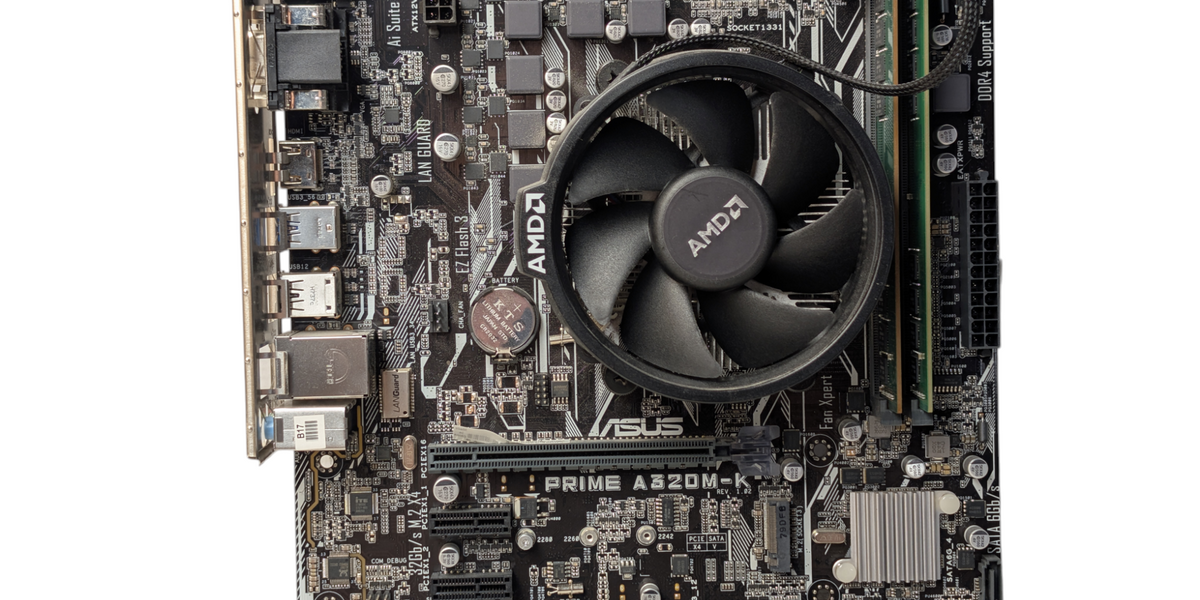 ASUS PRIME A320M-K Ryzen 3 2200G 16GB RAM AM Motherboard Combo