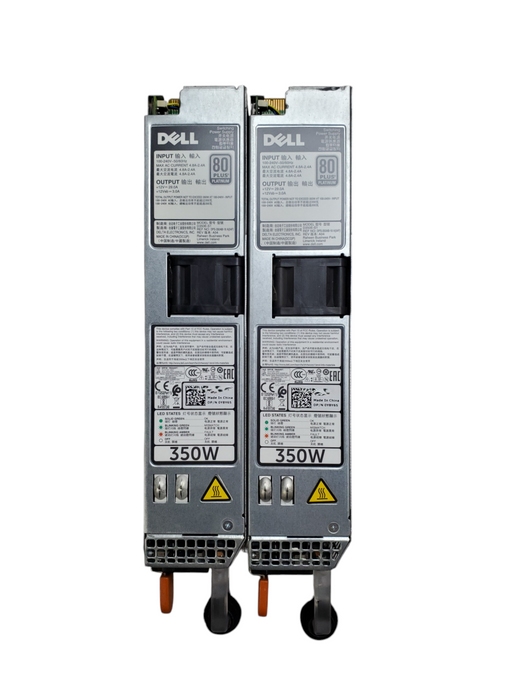 Lot 2x Dell 0Y8Y65 PowerEdge Server Power Supply - 350W 80+ Platinum
