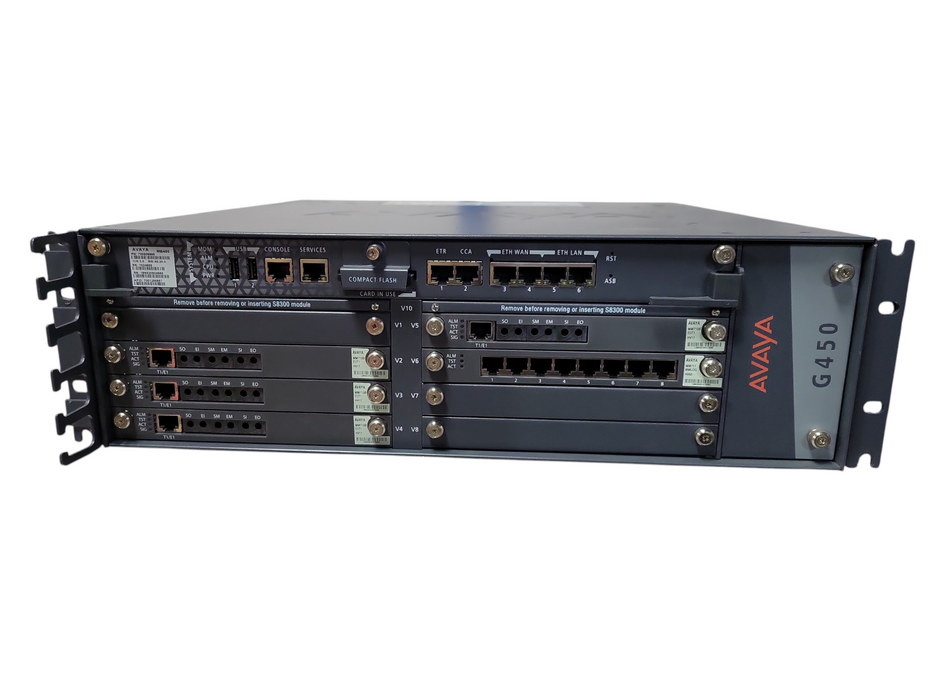 Avaya G450 Media Gateway with MB450 Module w/ 5x Cards