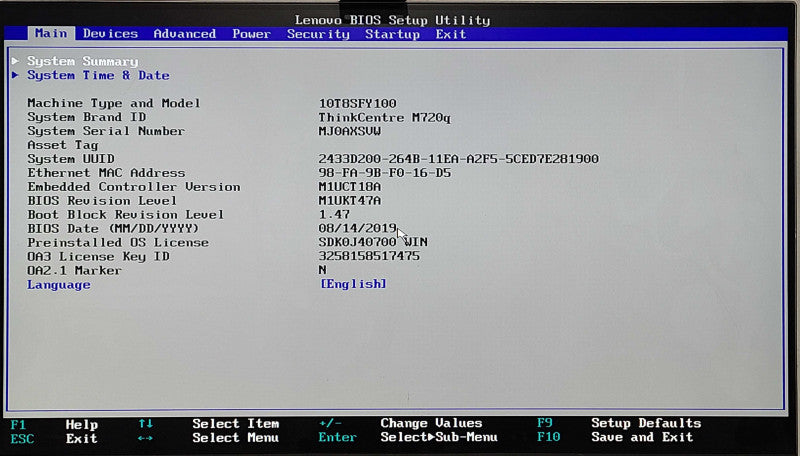 Lenovo ThinkCentre M720Q, i5-8500T 2.10GHz 6C, 8GB DDR4, 256GB NVMe, WiFi