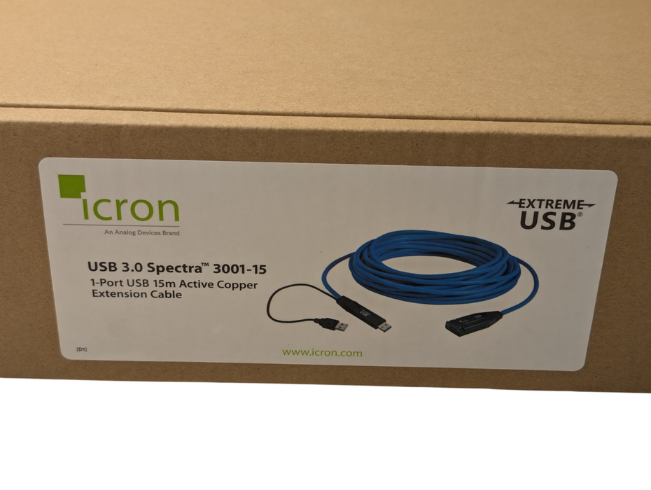 USB 3.0 15 Meter Active Extension Cable 1 Port USB 3.0 Spectra 3001-15