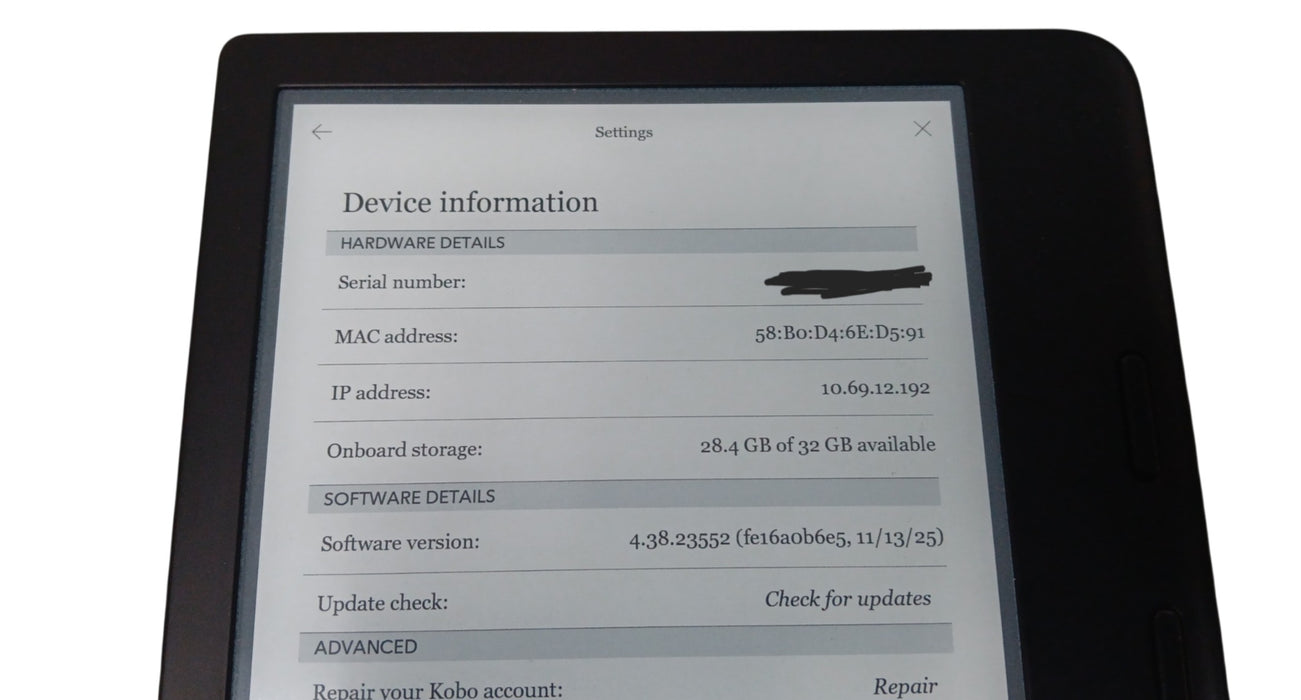 Kobo Libra 2 - 32GB - Black [N418]