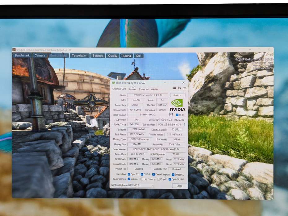 MSI NVDIA GeForce GTX 980 Ti Gaming 6GB GPU