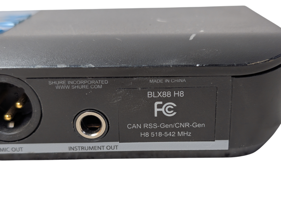 SHURE BLX88 Wireless Receiver H8 518-542 MHz