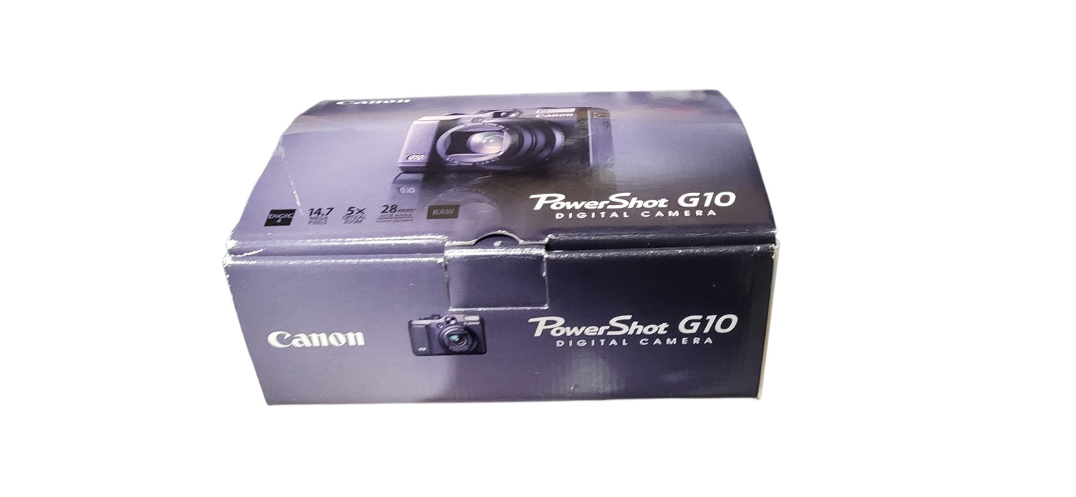 Canon PowerShot G10 14.7MP Compact Digital Camera Black Made in Japan  |READ