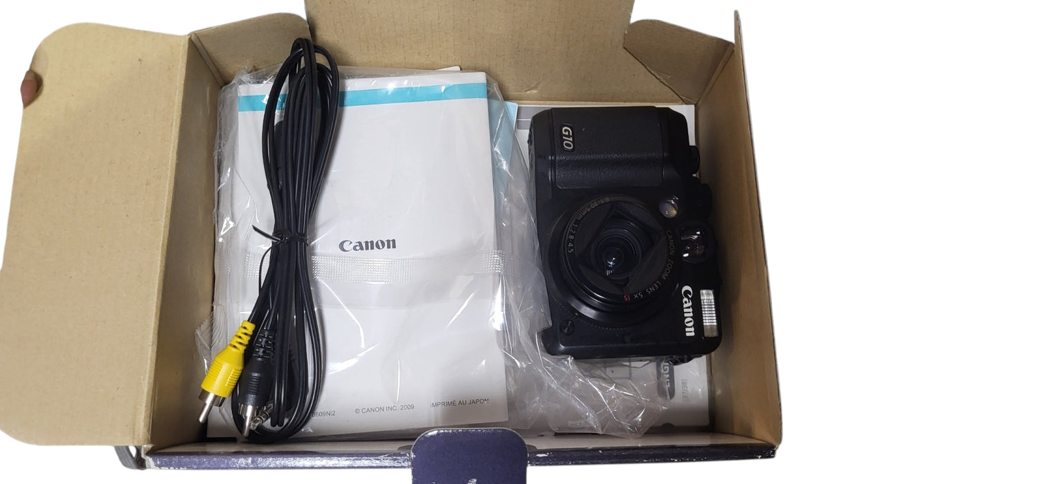 Canon PowerShot G10 14.7MP Compact Digital Camera Black Made in Japan  |READ