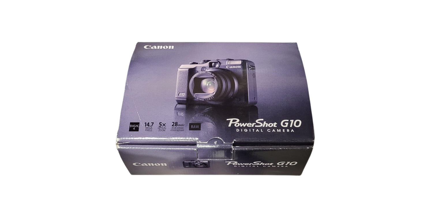 Canon PowerShot G10 14.7MP Compact Digital Camera Black Made in Japan  |READ