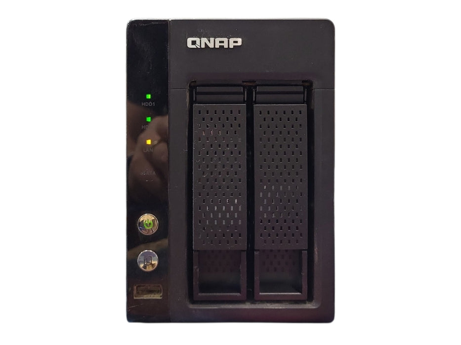 Qnap TS-221 Network Attached Storage Drive w/ 2x1TB HDDs, No Power Adapter