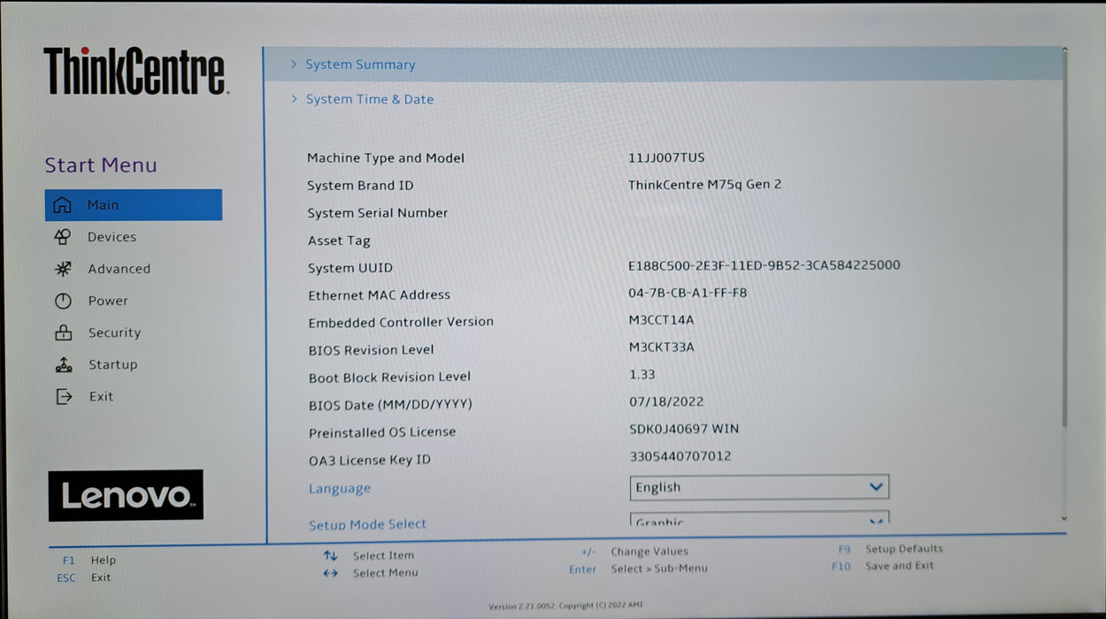 Lenovo ThinkCentre M75q Gen 2 | Ryzen 5 PRO 4650GE, 8GB DDR4, 256GB NVMe, Wi-Fi