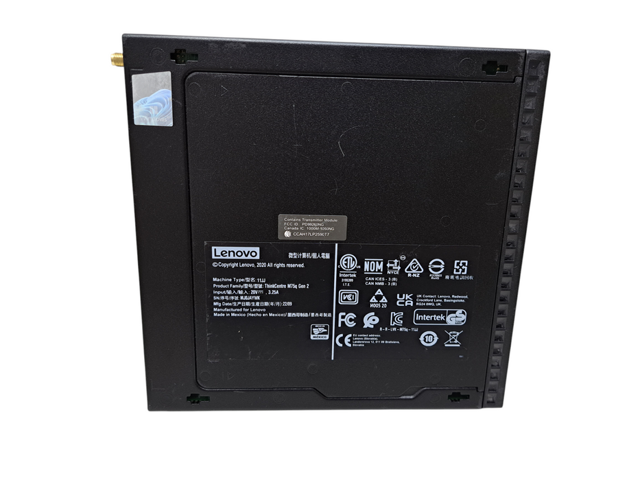 Lenovo ThinkCentre M75q Gen 2 | Ryzen 5 PRO 4650GE, 8GB DDR4, 256GB NVMe, Wi-Fi
