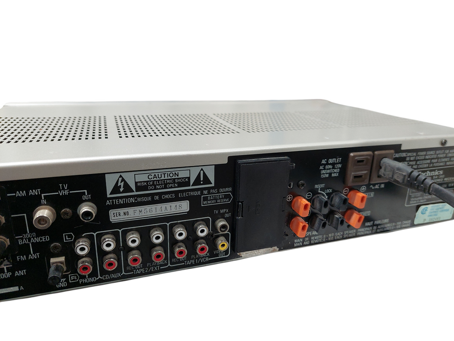 Technics Quartz Synthesizer TV/FM/AM Stereo Receiver Model: SA-360
