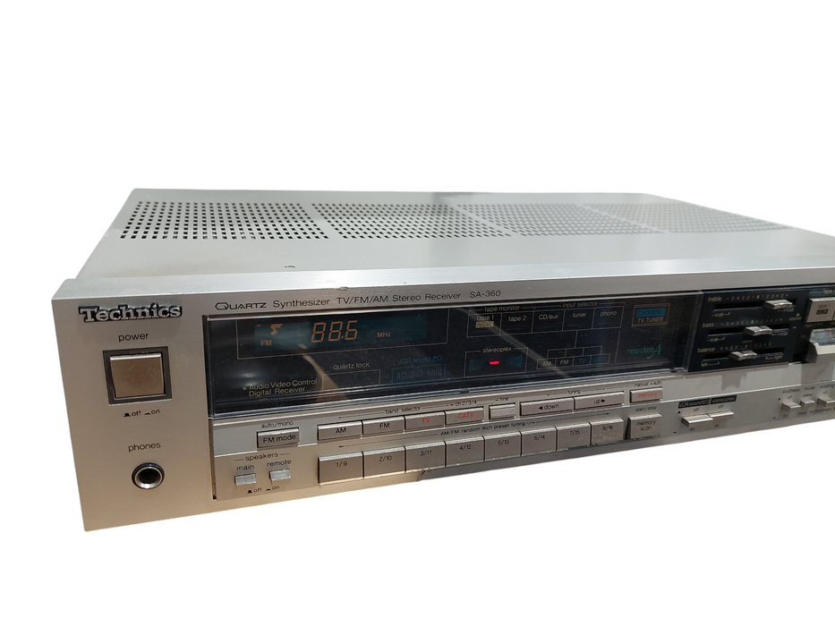 Technics Quartz Synthesizer TV/FM/AM Stereo Receiver Model: SA-360