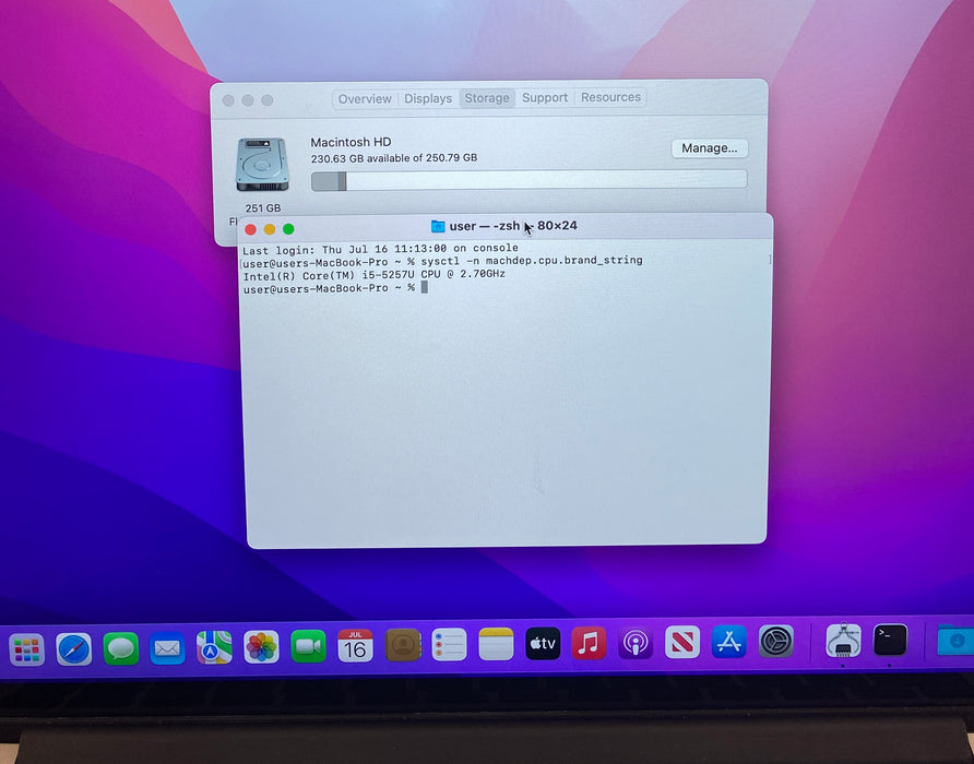 Apple MacBook Retina 13" Early 2015 Core i5-5257U 2.70GHz 8GB RAM 256GB SSD