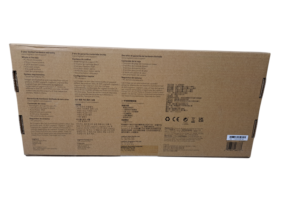Logitech PC Mount Bracket For Small Form Factor PC - 952-000097 (New)