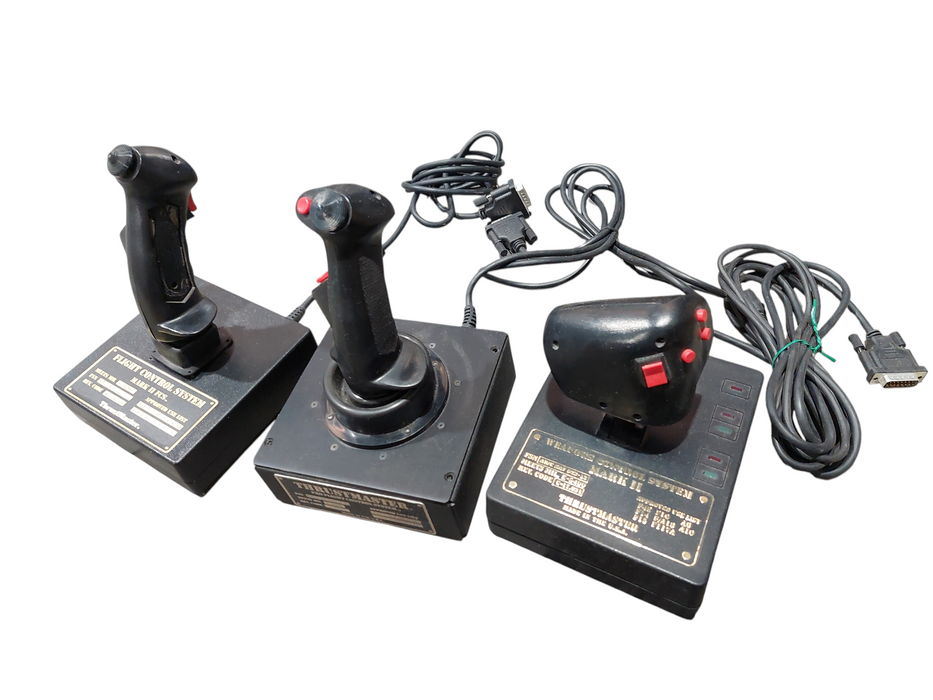 3 Flight Controls , Weapons Control System ,ThrustMaster , Flight Control System