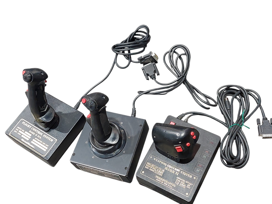 3 Flight Controls , Weapons Control System ,ThrustMaster , Flight Control System