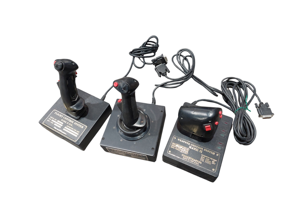 3 Flight Controls , Weapons Control System ,ThrustMaster , Flight Control System
