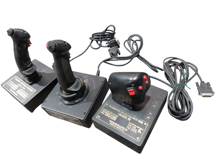 3 Flight Controls , Weapons Control System ,ThrustMaster , Flight Control System