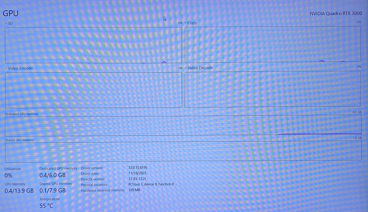 Dell Precision 7540 i7-9850H 2.60GHz RTX 3000 6GB GPU 16GB RAM 512GB SSD