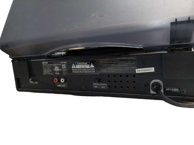 Jensen JTA-460 AM/FM/Turntable MP3 Encoding System =
