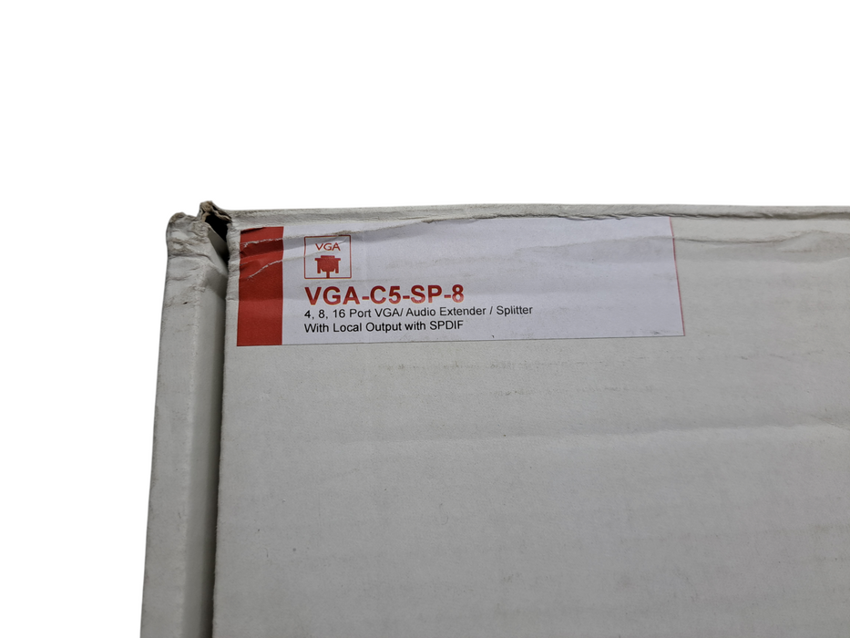 Avenview VGA-C5-SP-8 | 8-Port VGA/Audio Extender/Splitter (New Open Box)