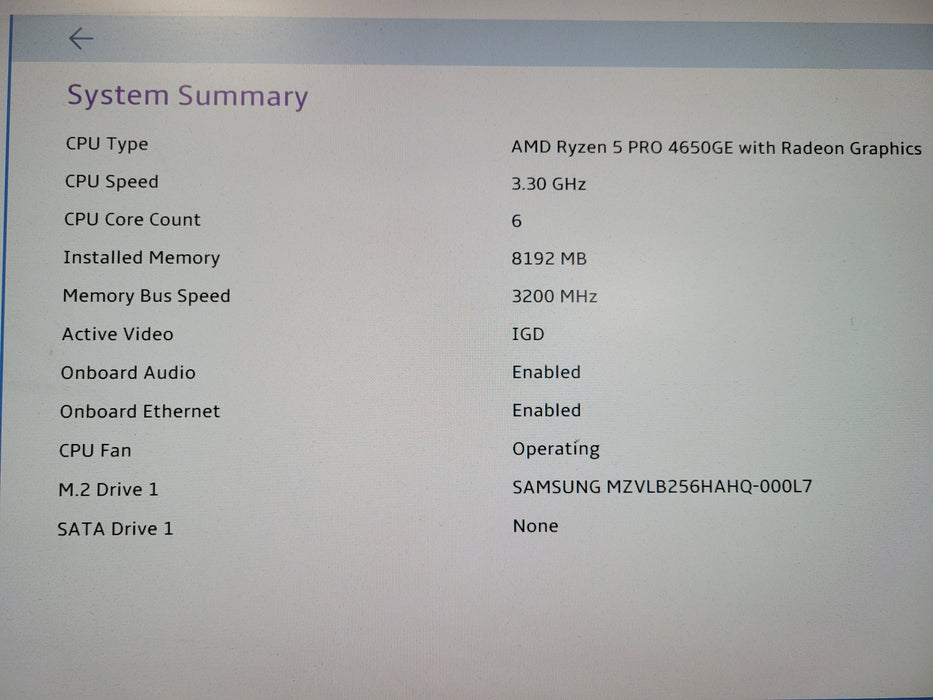 Lenovo ThinkCentre M75q Gen 2 | Ryzen 5 PRO 4650GE, 8GB DDR4, 256GB NVMe, Wi-Fi