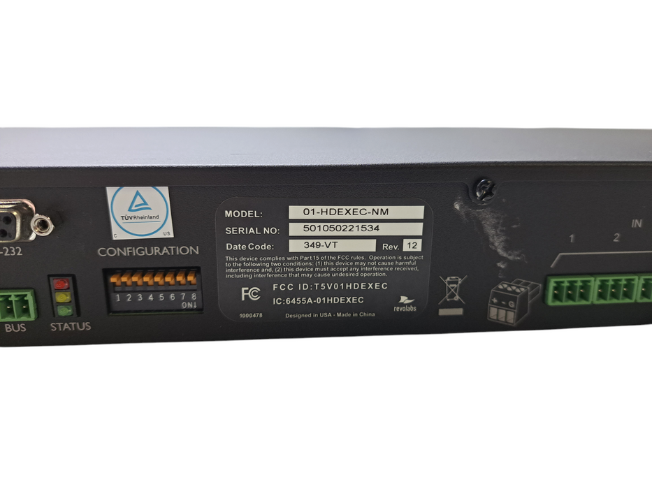 Revolabs Executive HD 01-HDEXEC4-NM 4-Channel Microphone Receiver