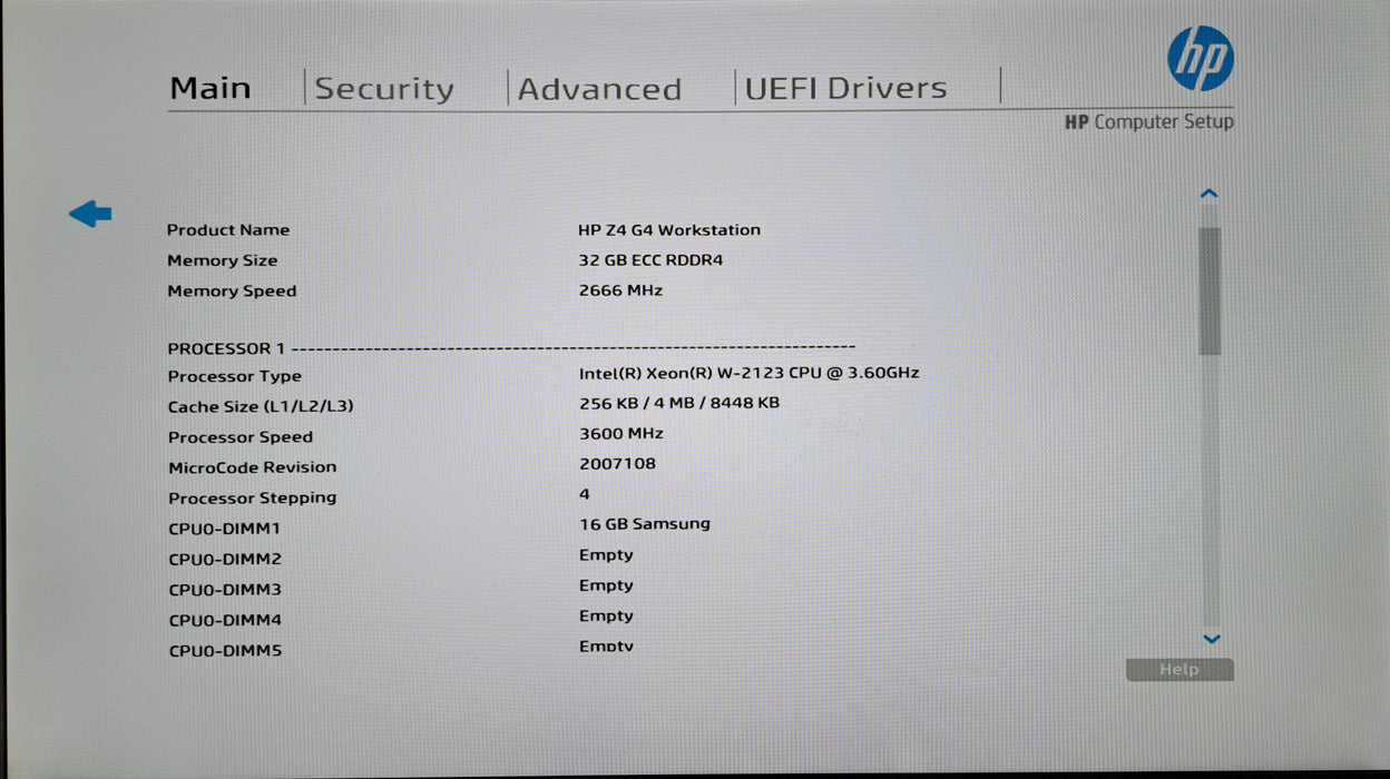 HP Z4 G4 Workstation | Xeon W-2123 @3.60GHz, 32GB DDR4, Quadro P2000, No HDD