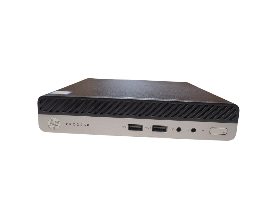 HP ProDesk 400 G5 Mini | i5-9500T @2.20GHz 8GBGB DDR4 256GB NVMe w/AC Adapter